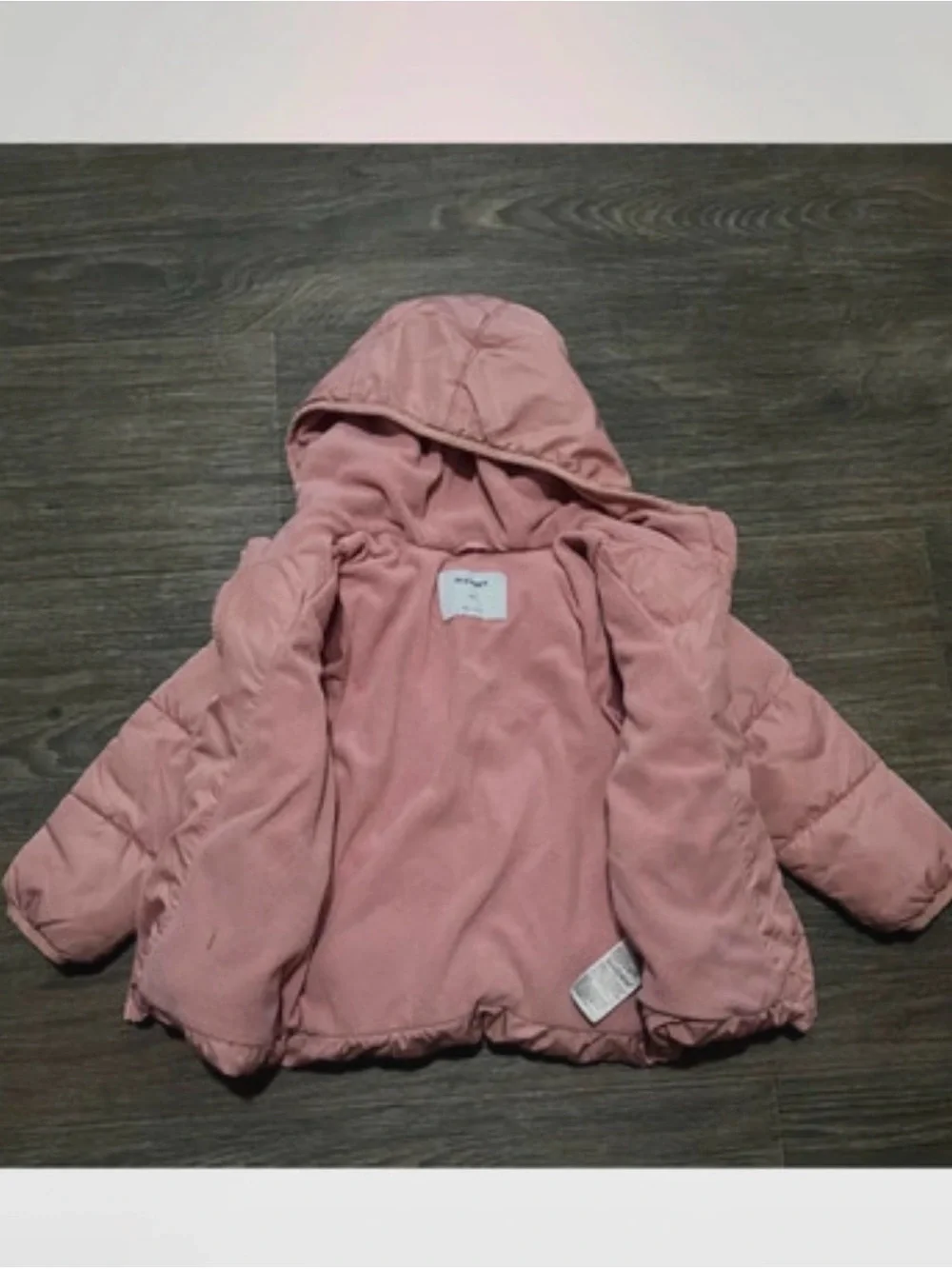 Old Navy Hooded Puffer Jacket in Dusty Pink